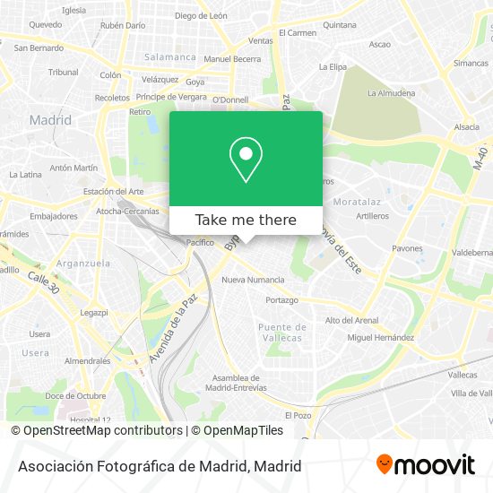 Asociación Fotográfica de Madrid map