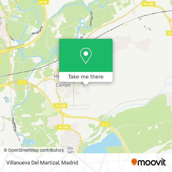 mapa Villanueva Del Martizal