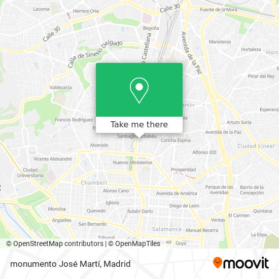 monumento  José Martí map
