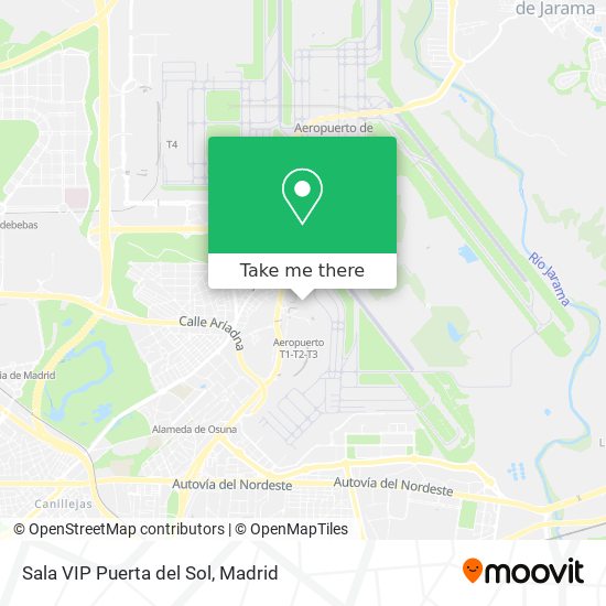 Sala VIP Puerta del Sol map