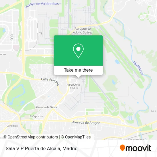 Sala VIP Puerta de Alcalá map