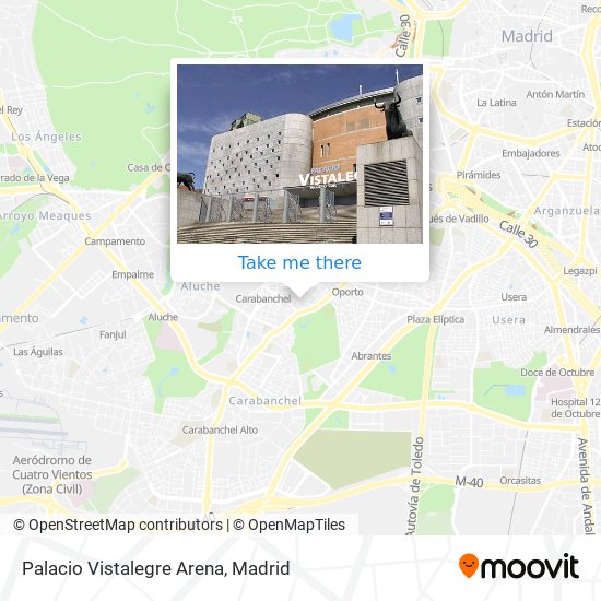 Palacio Vistalegre Arena map