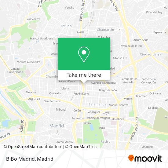 BiBo Madrid map