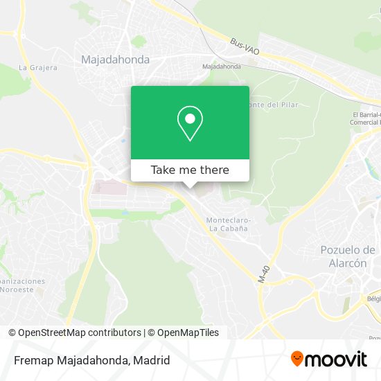 Fremap Majadahonda map