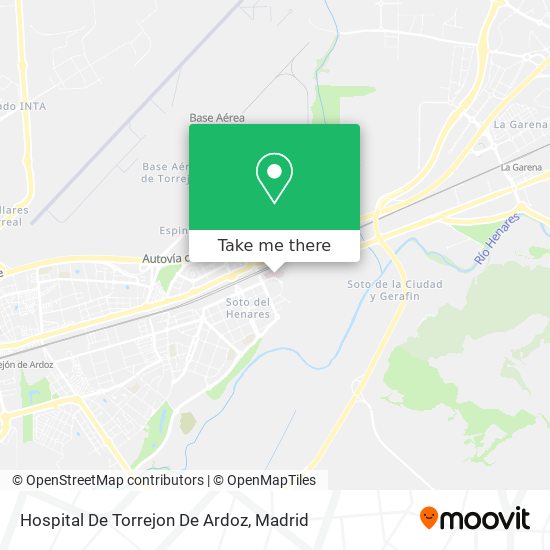 Hospital De Torrejon De Ardoz map