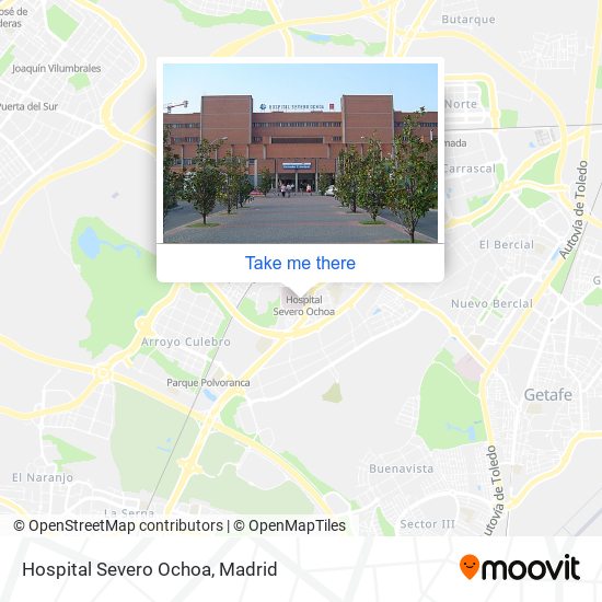 Hospital Severo Ochoa map