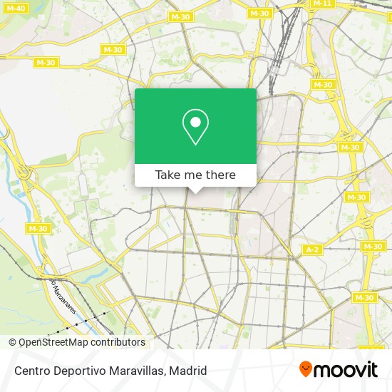 mapa Centro Deportivo Maravillas