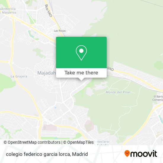 colegio federico garcia lorca map