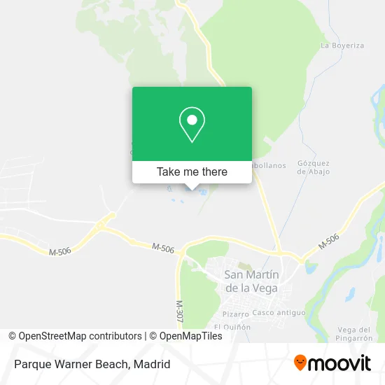 Parque Warner Beach map