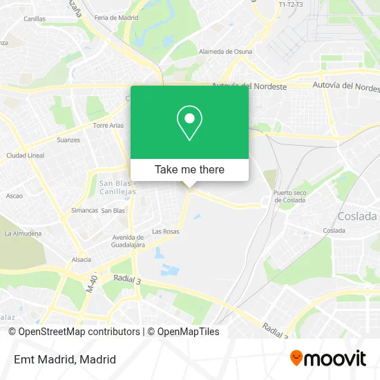 Emt Madrid map