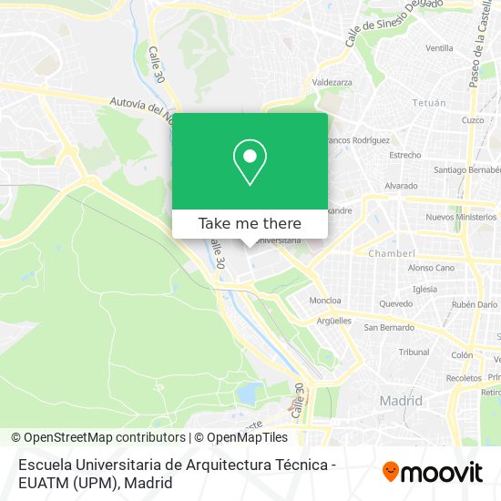 Escuela Universitaria de Arquitectura Técnica - EUATM (UPM) map