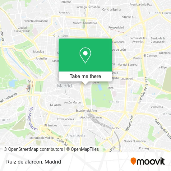Ruiz de alarcon map