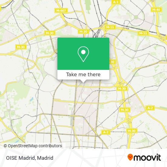 OISE Madrid map