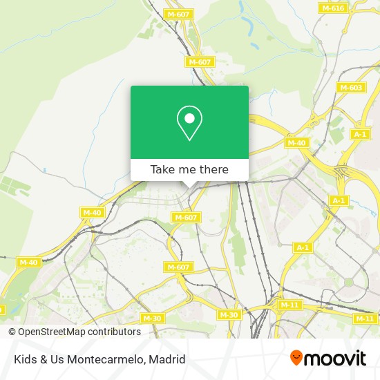 mapa Kids & Us Montecarmelo
