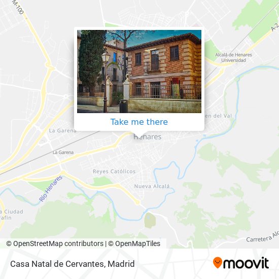mapa Casa Natal de Cervantes