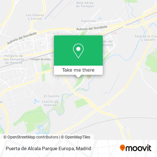Puerta de Alcala Parque Europa map
