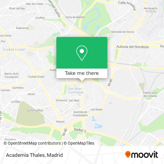 mapa Academia Thales