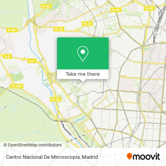 Centro Nacional De Microscopía map