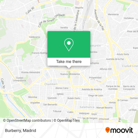 mapa Burberry