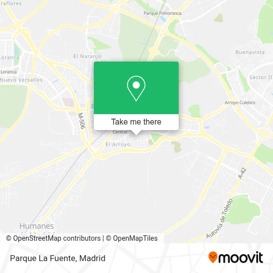 Parque La Fuente map