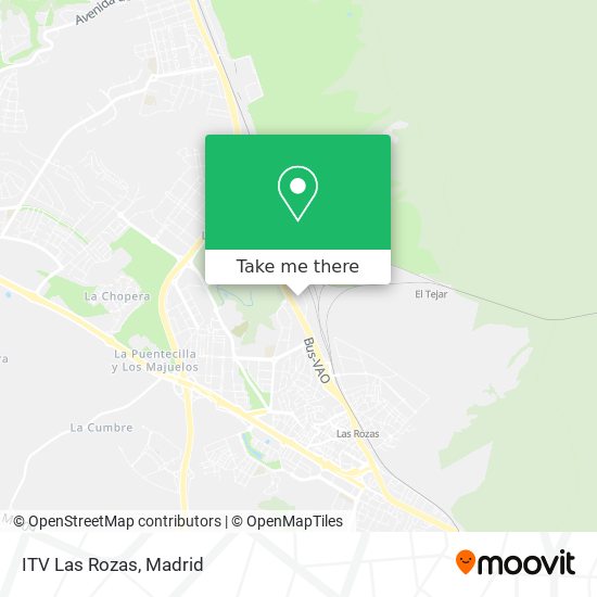 ITV Las Rozas map