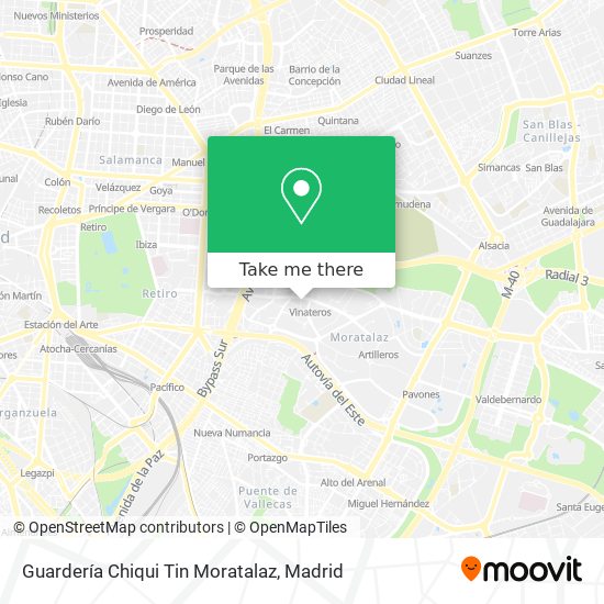 Guardería Chiqui Tin Moratalaz map