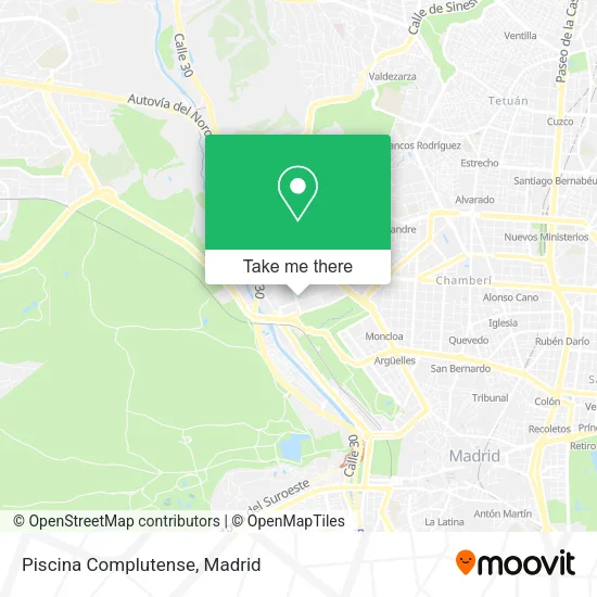 Piscina Complutense map