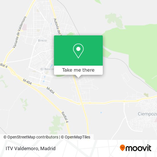 ITV Valdemoro map