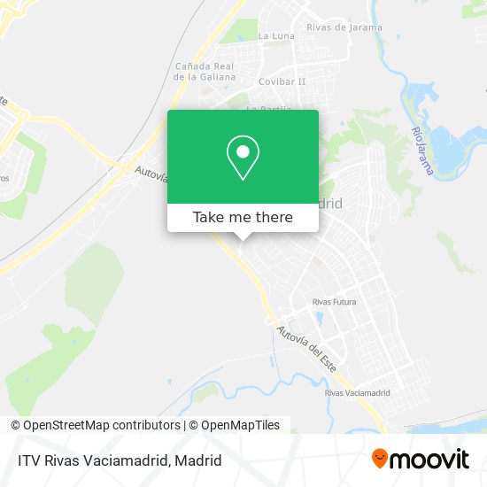 ITV Rivas Vaciamadrid map
