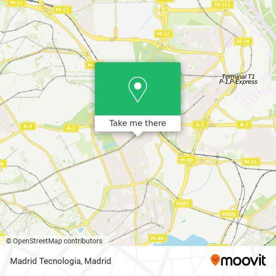 Madrid Tecnologia map