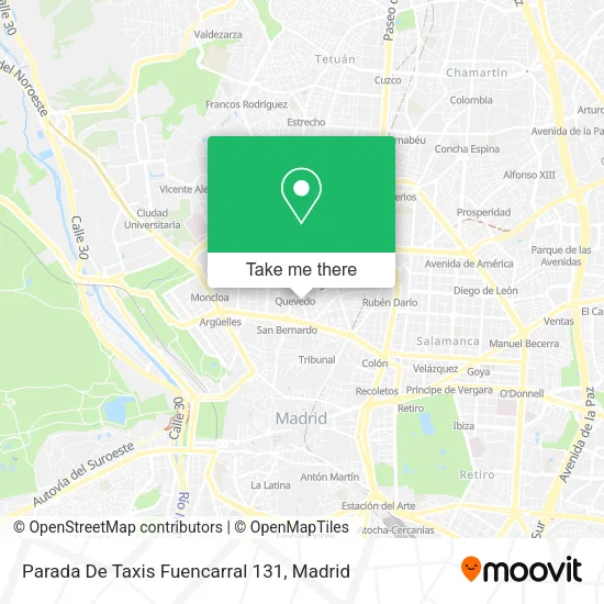 Parada De Taxis Fuencarral 131 map
