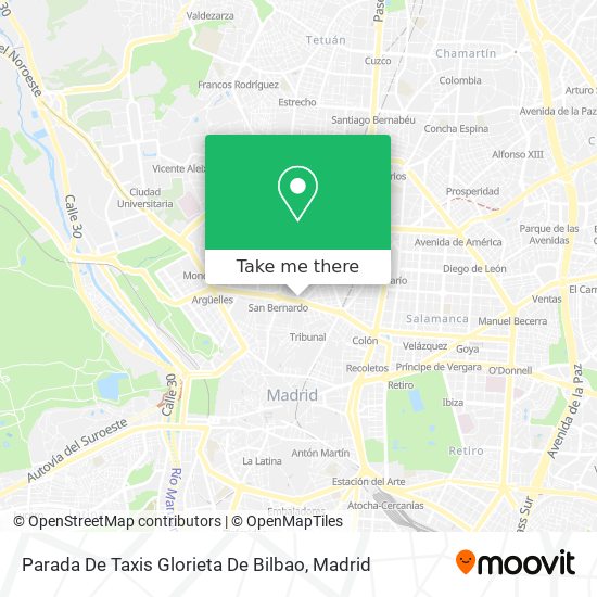 Parada De Taxis Glorieta De Bilbao map