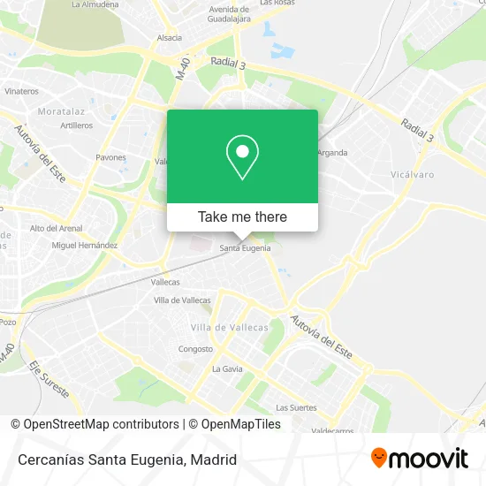 Cercanías Santa Eugenia map