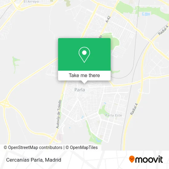 Cercanías Parla map