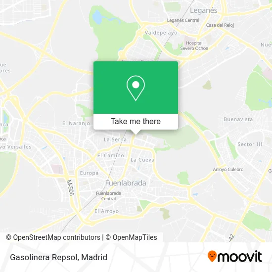 Gasolinera Repsol map
