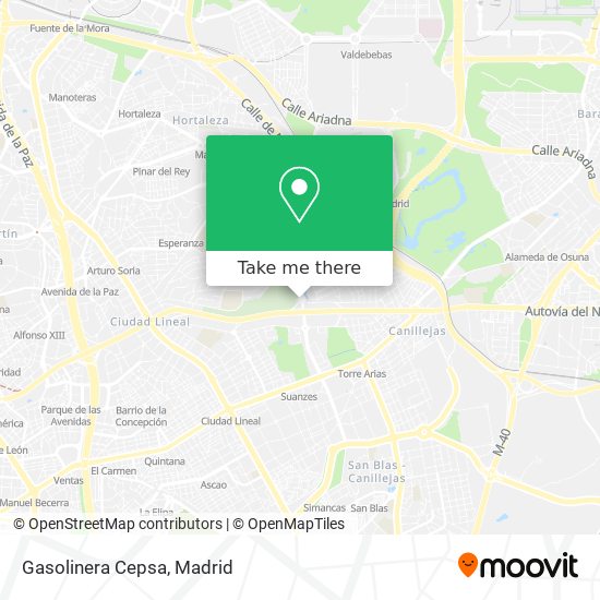 Gasolinera Cepsa map