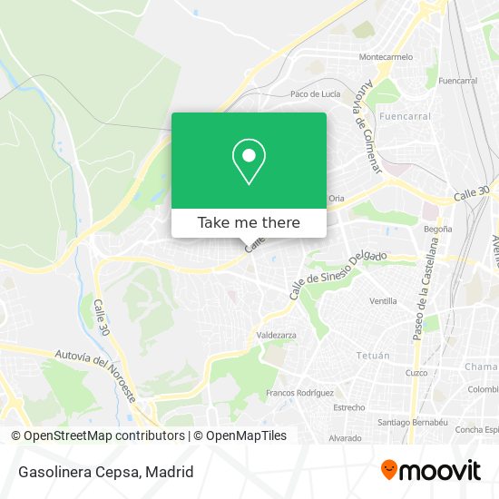 mapa Gasolinera Cepsa