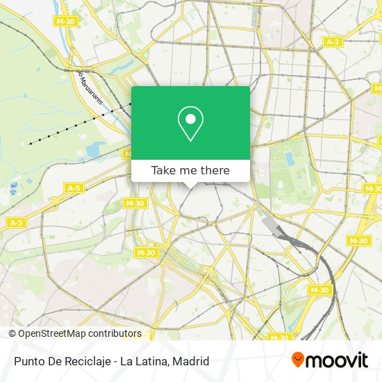 Punto De Reciclaje - La Latina map