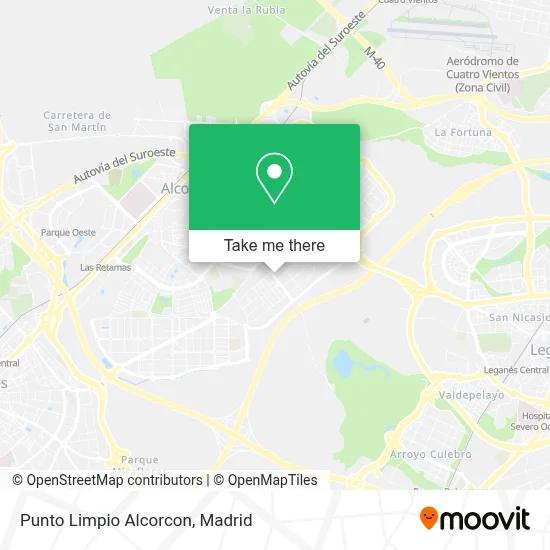 Punto Limpio Alcorcon map