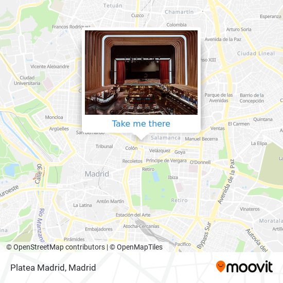 Platea Madrid map