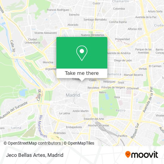 Jeco Bellas Artes map