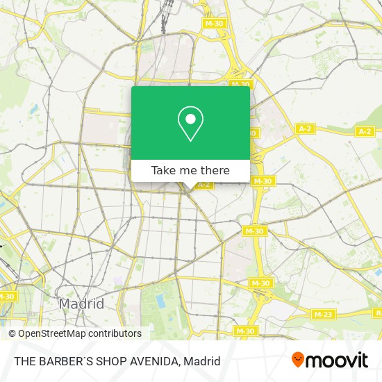 THE BARBER´S SHOP AVENIDA map