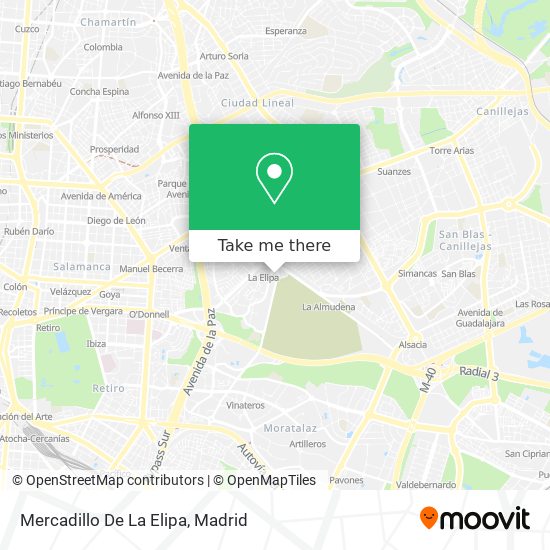 Mercadillo De La Elipa map