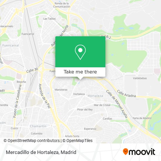 Mercadillo de Hortaleza map