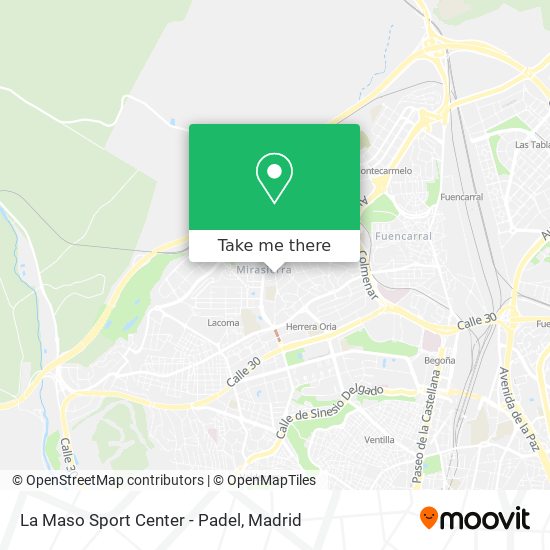 mapa La Maso Sport Center - Padel