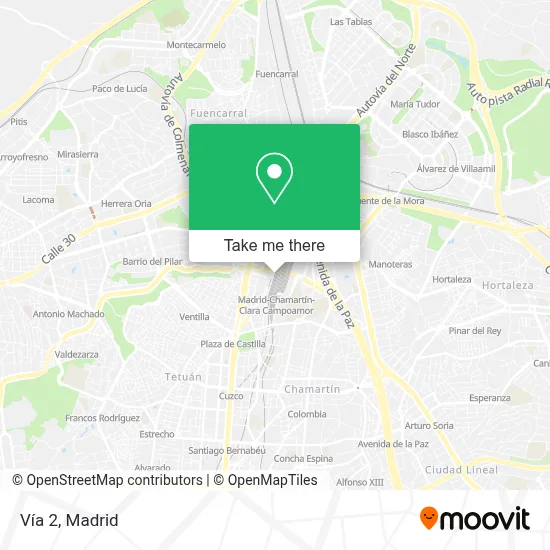 Vía 2 map