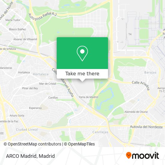 ARCO Madrid map