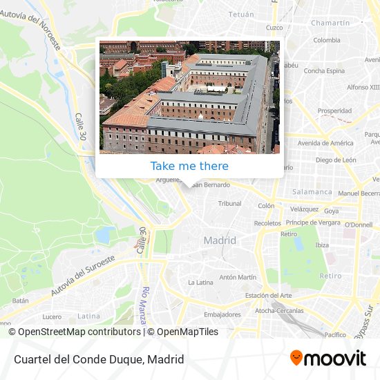 mapa Cuartel del Conde Duque