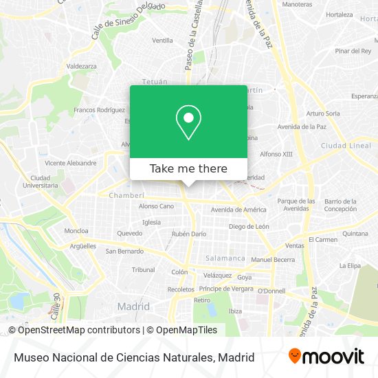 Museo Nacional de Ciencias Naturales map