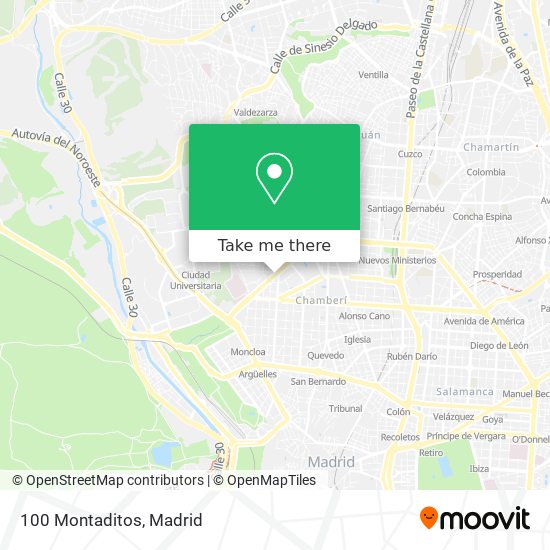 100 Montaditos map